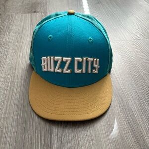 Buzz City NBA Youth Cap - Teal and Tan